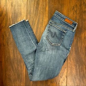 AG ankle jeans, mid rise, 27